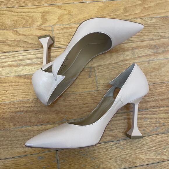 Isabelle Paris 801x Beige Pointed Toe Pumps Size 39.5 (US 9) - Picture 2 of 5